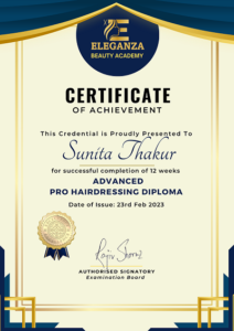 Eleganza Hairdressing Course Hair Stylist Training